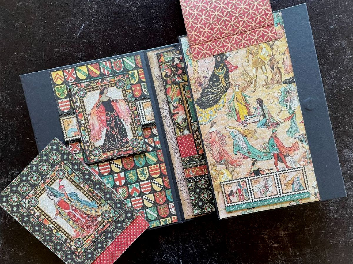 Graphic 45 Kit mensual del álbum en folio interactivo Enchanted Forest 2023 Vol 5